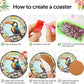 croshom 8 PCS Birds Diamond Art Coasters Diamond Painting Coasters Kits with Holder, Birds DIY Coasters for Adult Beginners, Diamond Art Crafts Supplies