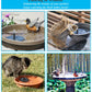 Cookayler Solar Bird Bath Fountain Pump with 6 Nozzle and Anti-Collision Pole,1.4w Solar Powered Free Standing Floating Water Pump for Fish Tank, Pond, Pool, Garden and Outdoor