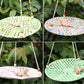 WEVONIGU Birds Hammock Bearded Dragon Rest Bed Habitats Supplies Climbing Terrarium for Lizard Leopard Gecko Parakeet Cockatiel Rats Hamster Squirrel Chameleon (Off-White)