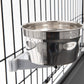 Lixit Quick Lock Cage Bowls for Dogs, Cats, Rabbits and Other Pets (20oz, Stainless)