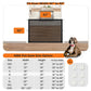 NWK Magic Dog Gate for Stairs Pet Gate for The House Providing a Safe Enclosure for Pets to Play and Rest, 6 Hooks Design (30'' X 43'')
