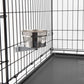 Lixit Quick Lock Cage Bowls for Dogs, Cats, Rabbits and Other Pets (20oz, Stainless)