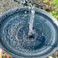 Solar Fountain, Solar Powered Bird Bath Fountain Pump with 4 Nozzles 1.4W Solar Panel Kit Water Pump, Outdoor Watering Submersible Pump for Pond, Pool, Garden, Fish Tank