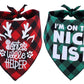 2 Pack Dog Christmas Bandanas for Puppy Cat,Plaid Christmas Scarf for Dogs