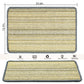 Pethave Cat Scratching Pad, 23.6 x 15.7inch Sisal Scratch Mat With Velcro Tapes, Stick on Floor Pad for Wall Scratcher, Horizontal Scratcher Protect Carpets and Sofa (Striped Style)
