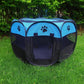 MEHONGCAN Portable Pet Playpen,Foldable Dog Playpen for Dogs and Cats,Rabbits,Pet Exercise Pet Tents Indoor Outdoor Use (S(28.7" x 28.7" x 16"), Blue)