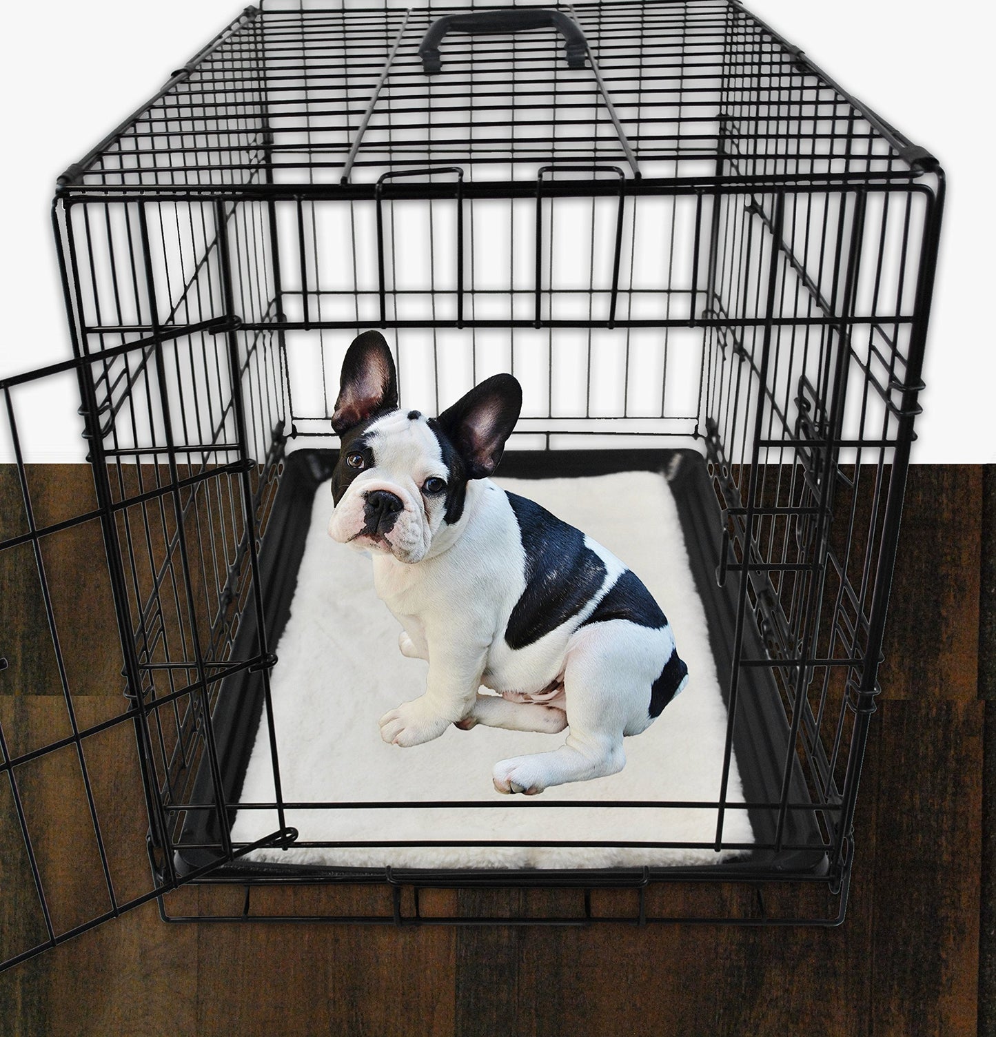 Bone Dry Ultra Soft Faux Fur Pet Crate Liner, XX-Large, 27x42", Cranberry