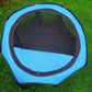 MEHONGCAN Portable Pet Playpen,Foldable Dog Playpen for Dogs and Cats,Rabbits,Pet Exercise Pet Tents Indoor Outdoor Use (S(28.7" x 28.7" x 16"), Blue)