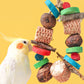 Kauspielzeug für Vögel aus natürlichen Holzblöcken